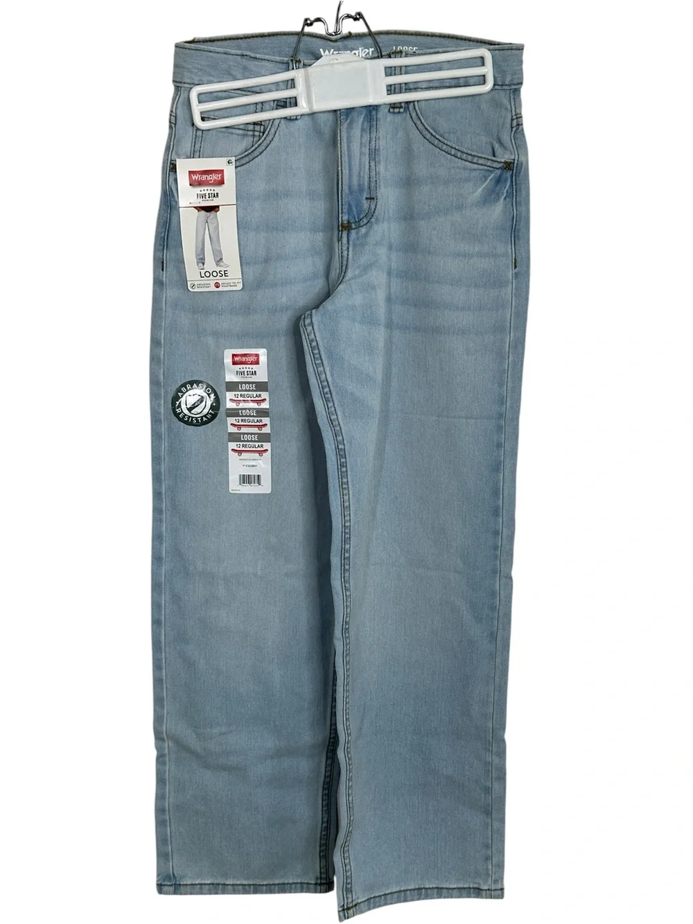 Wrangler boy's Loose Fit Jeans in Light Blue NWT 12 Regular